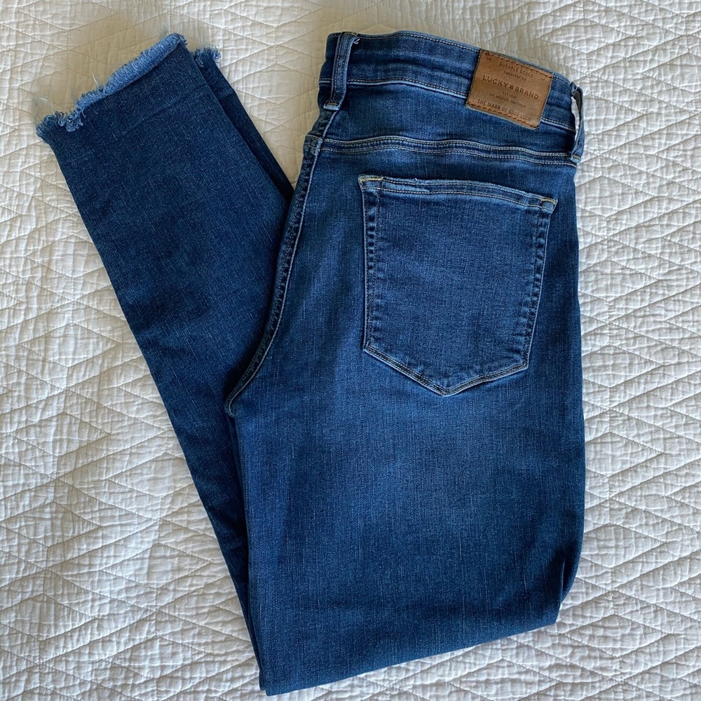 Lucky Brand Ava Skinny Raw Hem Jeans